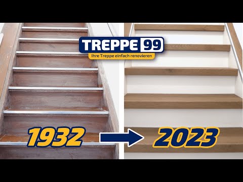 Renovierung einer 91 Jahre alten Treppe mit dem Treppe99-System