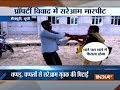 Watch: Woman thrashes man over property dispute in UP