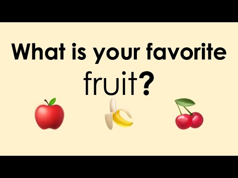 What is your favorite fruit? Which do you prefer? (Basic English Speaking & Conversation Practice)🍎