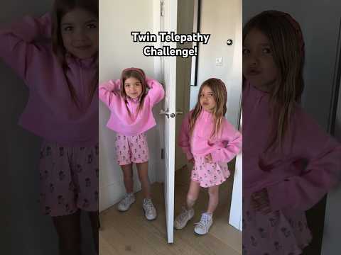 Twin Telepathy Challenge! #shorts