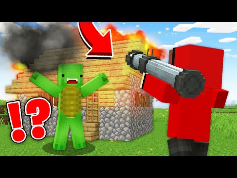 Water Bucket - Minecraft Video - JJ BOMBED Mikey HOUSE in Minecraft! - Maizen