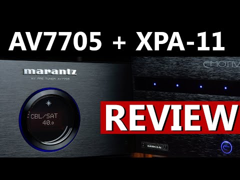 Marantz AV7705 and Emotiva XPA-11 Review