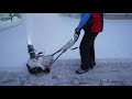 Снегоуборщик аккумуляторный DAEWOO DAST 5040Li с АКБ и ЗУ (40В, 4Ач, 16см) - видео №1