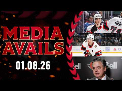 Shane Pinto, Thomas Chabot, Travis Green Postgame Media vs COL