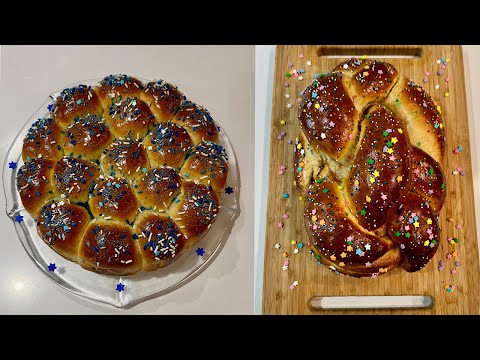 Sufganichallah! Strawberry Filled Challah - Jelly Donut Inspired!