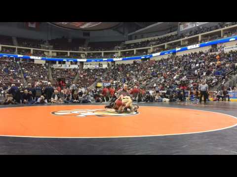 Parkland's Zach Ortman beats Hollidaysburg's Nathan Swartz in 2017 PIAA Class 3A quarterfinal