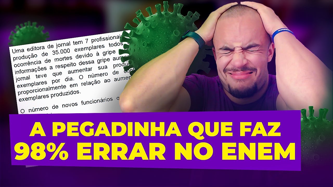 PEGADINHAS QUE SEMPRE CAEM NO ENEM | 98% DOS ALUNOS ERRAM