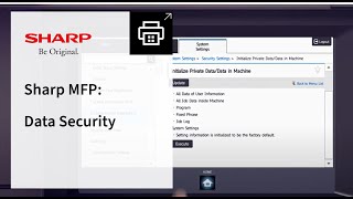 Sharp MFP | Data Security