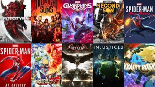 Top 10 Best SUPERHERO Games You Must Play Before You Die