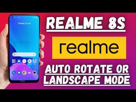 Realme 8s Auto Rotate or landscape Mode Turn on/off