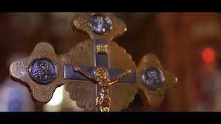 Orthodox church. Icons and crucifixion. ( Video Background Stock Foota