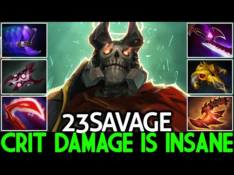23SAVAGE [Wraith King] Crit Damage is Insane with Full Physical Build Dota 2