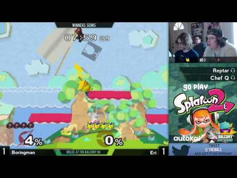 Melee @ the Balcony 90 - Winners Semis feat. Boringman (Samus) VS Eri (Pikachu)