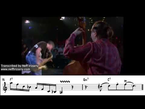 Bob Berg  "Straight No Chaser" Solo Transcription Live in Geneva