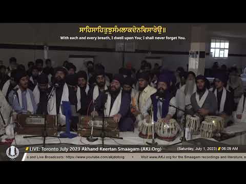 090 Bhai Bhagatjot Singh Jee Saturday AM Toronto July 2023 Annual Akhand Keertan Smaagam