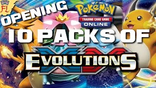 Opening 10 Pokemon TCG Packs of XY: Evolutions on PTCGO- DREAM CARDS by Flammable Lizard