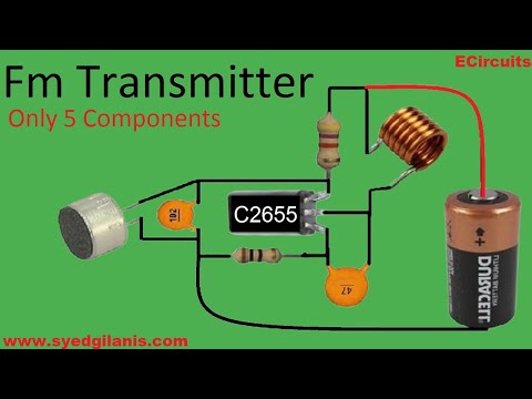 FM Transmitter circuit only with 5 components