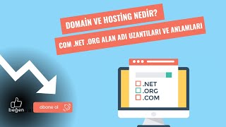 Domain, Hosting Ve Com, Net, Org Nedir? Ne Anlama Gelir?