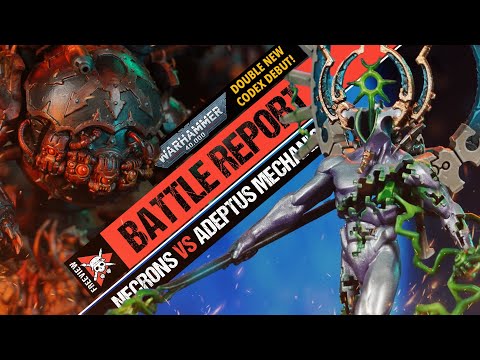 **NEW CODEX** Necrons vs Adeptus Mechanicus | Warhammer 40K Battle Report