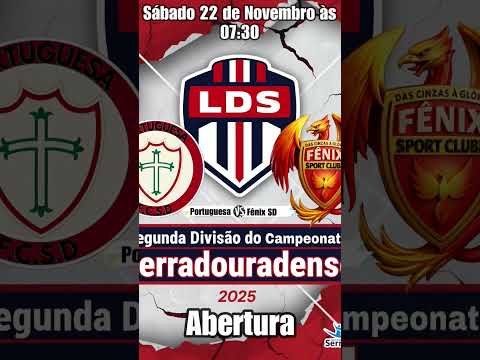 Portuguesa X Fênix SD- Sábado, estádio Nilo Costa- Serra Dourada-BA- as 7:30... Torneio 2° Divisão