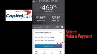 How To Make A Credit Card Payment On the Capital One Mobile App | 2023