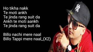 BILLO Lyrics -J star ||Sneha Gupta|| Official Lyrics|| J Star ||