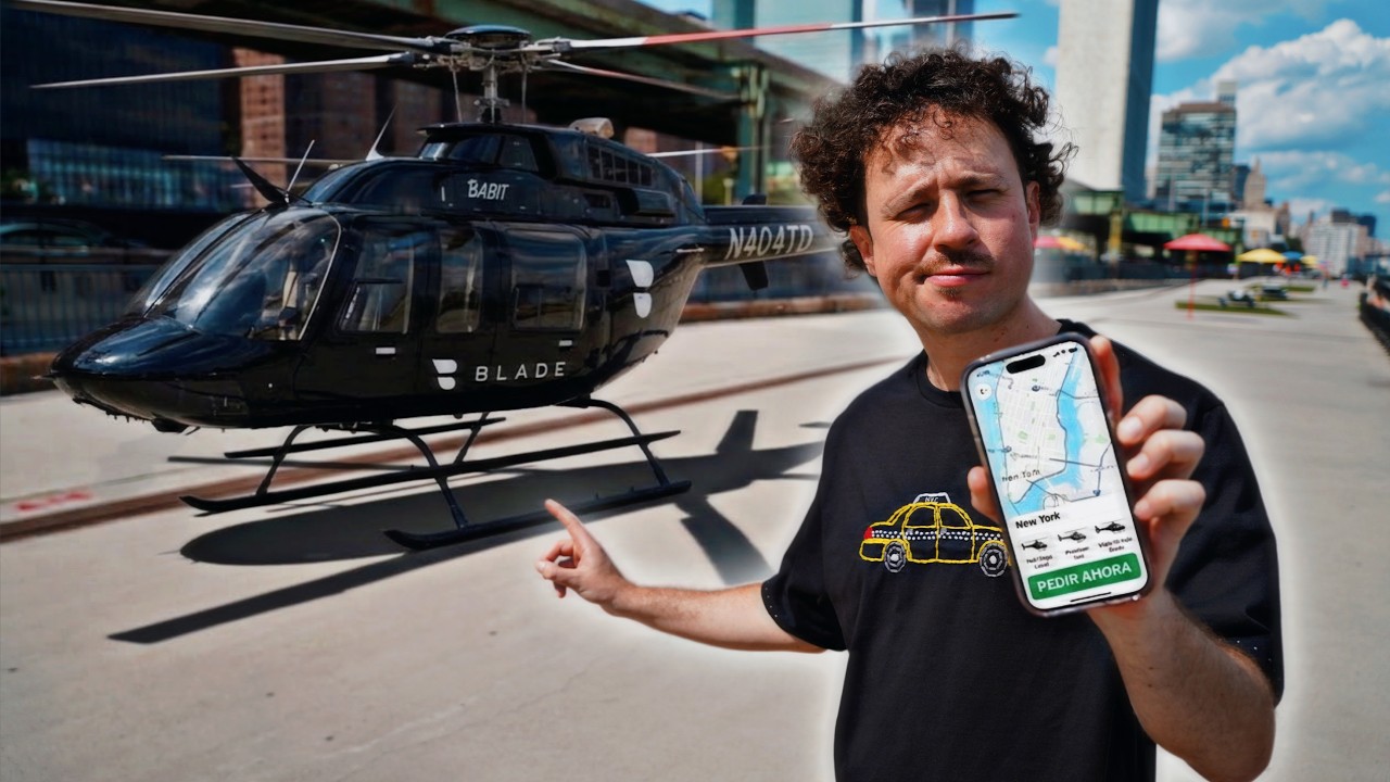 Probando el UBER de helicópteros para millonarios | ¿Vale la pena? 🚁
