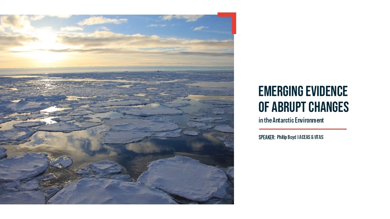 Emerging evidence of abrupt changes in the Antarctic environment