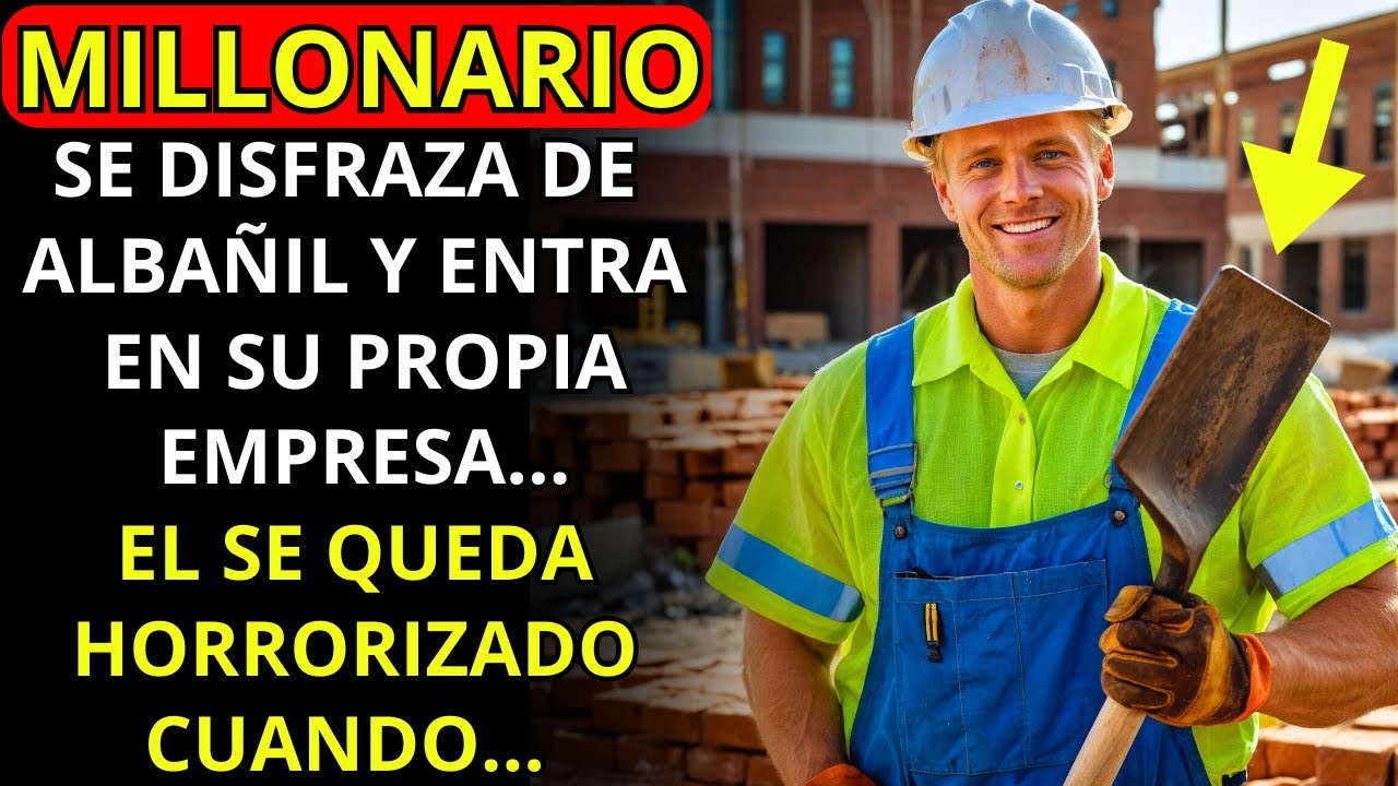 UN MILLONARIO SE DISFRAZA DE ALBAÑIL Y ENTRA A SU PROPIA EMPRESA... SE QUEDA HORRORIZADO CUANDO...