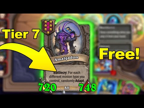 The Biggest Amalgadon I've Ever Had Leveled Straight To Tier 7 | Christian Hearthstone Battlegrounds
