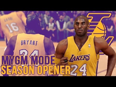 NBA 2K14 Next Gen My GM Mode Ep.58 - Los Angeles Lakers | SEASON OPENER | Clutch or Nah? | Xbox One