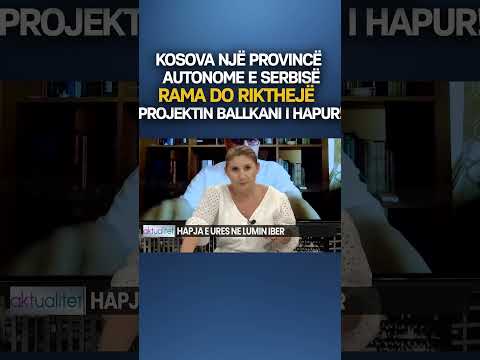 Kosova një provincë autonome e Serbisë/ Rama do rikthejë projektin Ballkani i Hapur!