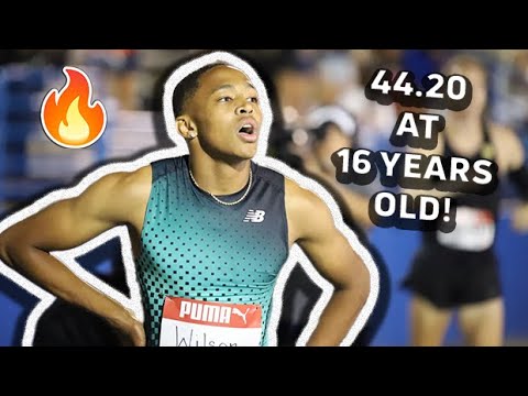 Quincy Wilson INSANE 44.20 U18 WORLD RECORD To Win Men's 400m At Holloway Pro Classic 2024