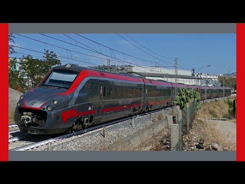 LINEA CASERTA/FOGGIA : transiti in velocità di TRENI AV e MERCI sul tratto a doppio binario.