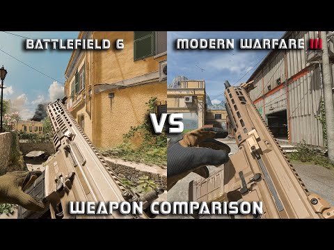 BATTLEFIELD 6 VS MODERN WARFARE III : WEAPON COMPARISON 4K