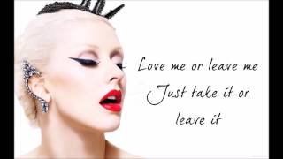 Christina Aguilera - I Am (Stripped) [lyrics]