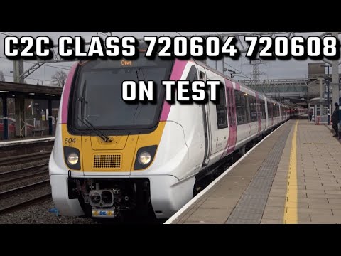 TRAINS AT STAFFORD 10.02.23. INC. NEW CLASS 720's FOR C2C ON TEST