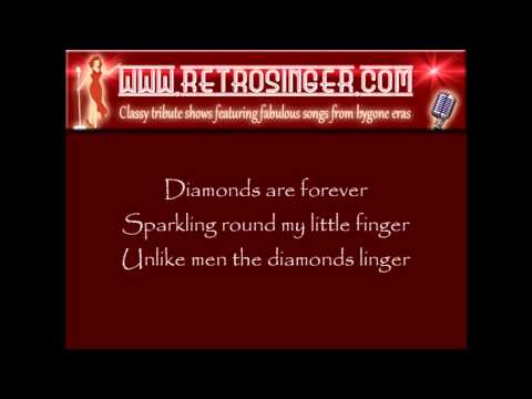 Diamonds Are Forever with on-screen lyrics