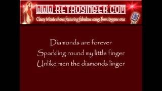 Diamonds Are Forever with on-screen lyrics