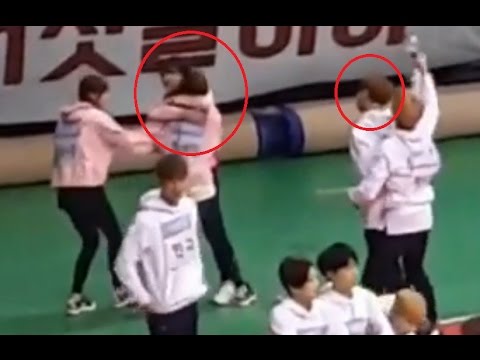 170116 BTS Jungkook and Lovelyz Yein legendary moment at isac