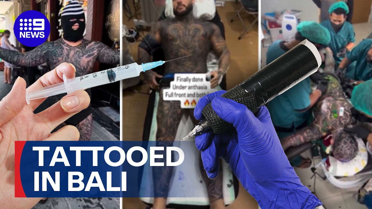 Extreme tattoo trend worrying Aussie doctors | 9 News Australia
