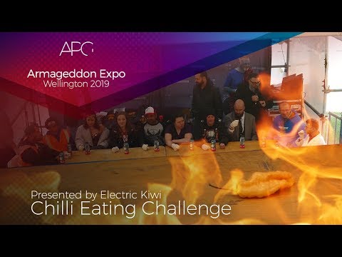 Armageddon Expo: Wellington 2019 - Chilli Eating Challenge [#APGLive]