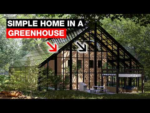Ich habe ein Haus in einem Gewächshaus entworfen