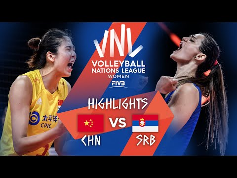 CHN vs. SRB - Highlights Week 3 | Women's VNL 2021