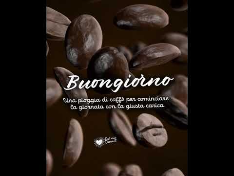 Una pioggia di caffè per cominciare la giornata con la giusta carica. Buongiorno Video e GIF