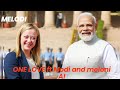 one love ft Modi ji 💕 🎧 || Narendra Modi and meloni | melodi