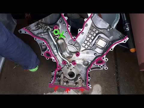 PART2/4 TOYOTA 1GR-FE 4.0L Timing chain, water pump replacement tacoma 4runner FJ cruiser code P0016
