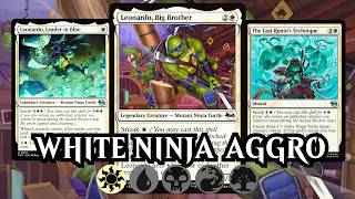 Turtles Make Aggro Stupid Good! | MTG Arena Standard Mono White TMNT