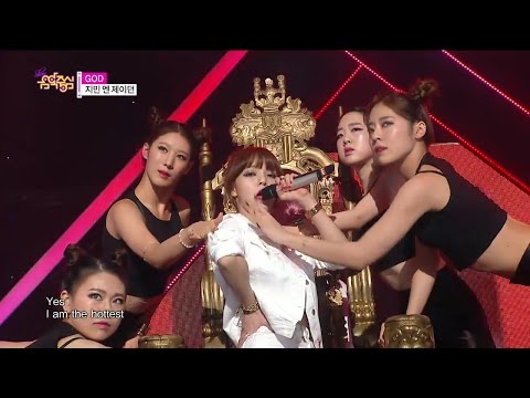 【TVPP】JIMIN N J.DON(AOA) - GOD, 지민 엔 제이던(에이오에이) - GOD @ Show Music Core Live