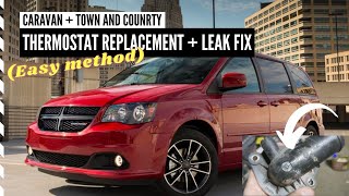 How to replace 2008 - 2020 Caravan Thermostat - Common Leak! (Easy Way)